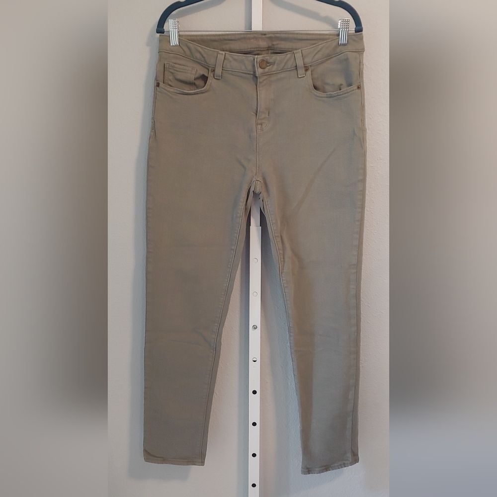 Michael Kors Olive Green Skinny Jeans Sz 8